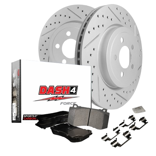 Dash4 F22 Sports Performance Brake Pads Rotors Kit - Rear Set - 2016 Lexus RX350 - All Trims - braketimeusa