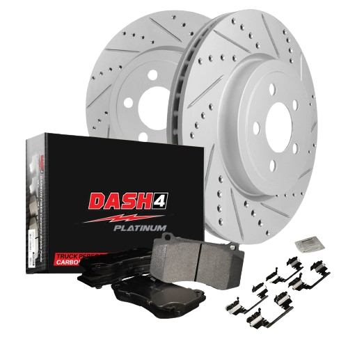 Dash4 F35 Truck Performance Brake Pads Rotors Kit - Front Set - 2021 Chevrolet Tahoe PPV