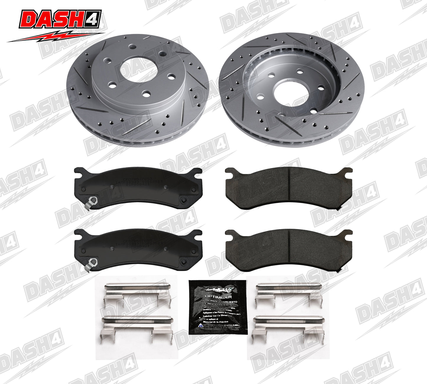 Dash4 F16 Street Performance Brake Pads Rotors Kit - Rear Set - 512.60698