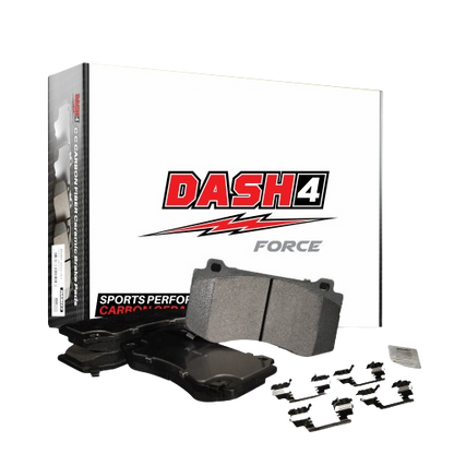 Dash4 F22-698 Carbon Ceramic Rear Brake Pads with Hardware Kit for Select Buick Allure/Century/LaCrosse/Rendezvous, Chevrolet Impala, Oldsmobile Alero/Intrigue, Pontiac Aztek/Grand Am and more