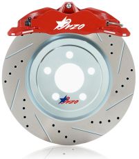 Drilled and slotted rotors